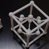 Small Silicon (Diamond) Lattice Model 3D Printing 53827