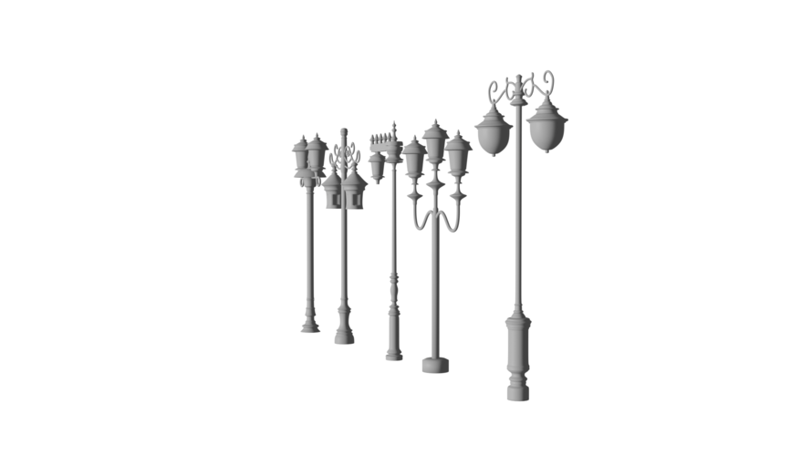 Timeless Illumination 3D Model - Antique Lamp Design 3D Print 538429