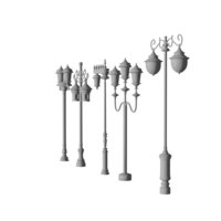 Timeless Illumination 3D Model - Antique Lamp Design - Thumbnail 7