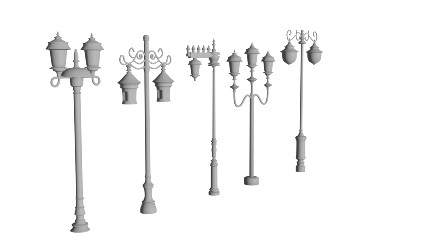 Timeless Illumination 3D Model - Antique Lamp Design 3D Print 538430