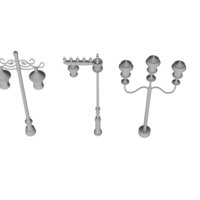 Timeless Illumination 3D Model - Antique Lamp Design - Thumbnail 9