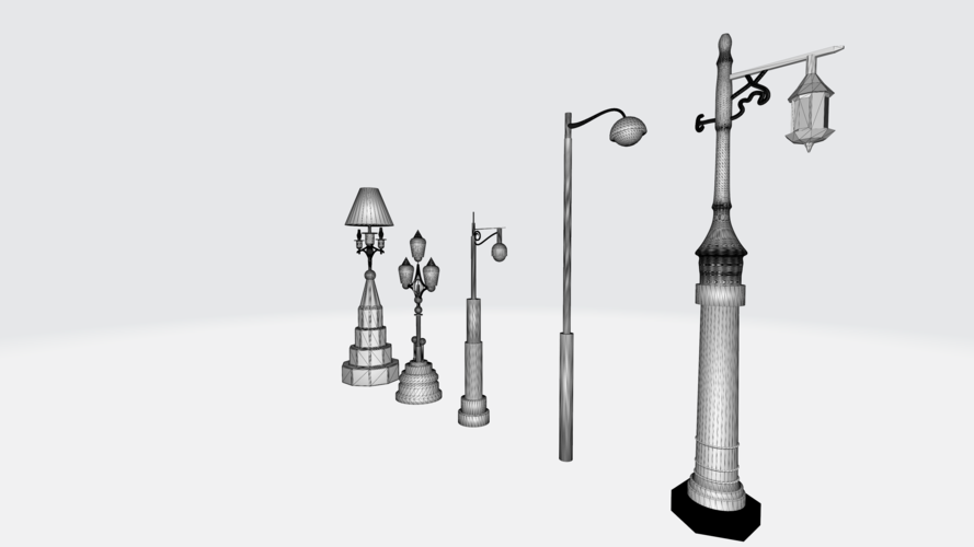 Timeless Lantern 3D Model - Vintage Lamp Design Replica 3D Print 538434