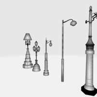 Timeless Lantern 3D Model - Vintage Lamp Design Replica - Thumbnail 2