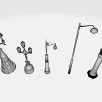 Timeless Lantern 3D Model - Vintage Lamp Design Replica - Thumbnail 4