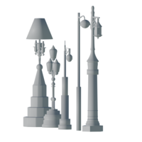 Timeless Lantern 3D Model - Vintage Lamp Design Replica - Thumbnail 7