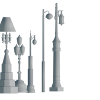 Timeless Lantern 3D Model - Vintage Lamp Design Replica - Thumbnail 8