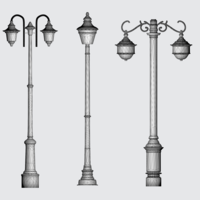 Timeless Heritage Lamp 3D Model - Vintage Lighting Design v2 - Thumbnail 1
