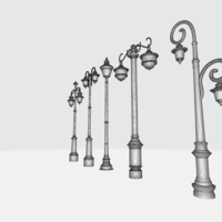 Timeless Heritage Lamp 3D Model - Vintage Lighting Design v2 - Thumbnail 2