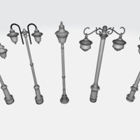 Timeless Heritage Lamp 3D Model - Vintage Lighting Design v2 - Thumbnail 4