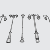 Timeless Heritage Lamp 3D Model - Vintage Lighting Design v2 - Thumbnail 5