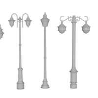 Timeless Heritage Lamp 3D Model - Vintage Lighting Design v2 - Thumbnail 6