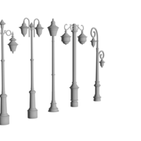 Timeless Heritage Lamp 3D Model - Vintage Lighting Design v2 - Thumbnail 8