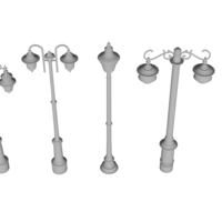 Timeless Heritage Lamp 3D Model - Vintage Lighting Design v2 - Thumbnail 9