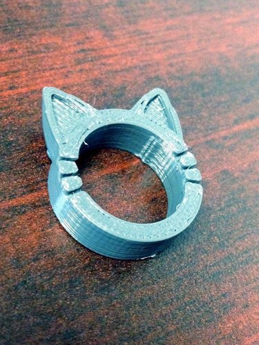 Cat Kitty Ring 3D Print 53848