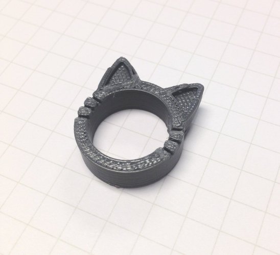 Cat Kitty Ring 3D Print 53849