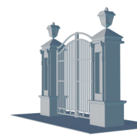 Iron gate 3D v3 - Thumbnail 2