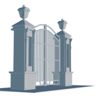 Iron gate 3D v3 - Thumbnail 3