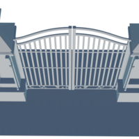 Iron gate 3D v3 - Thumbnail 4