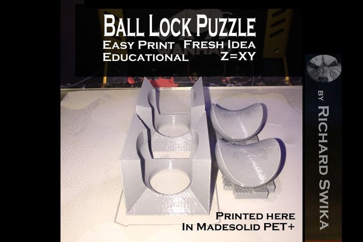 Ball Lock Puzzle 3D Print 53857
