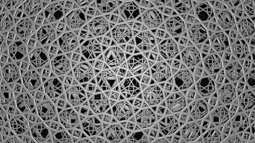 Louvre Abu Dhabi Dome 3D Print 538581