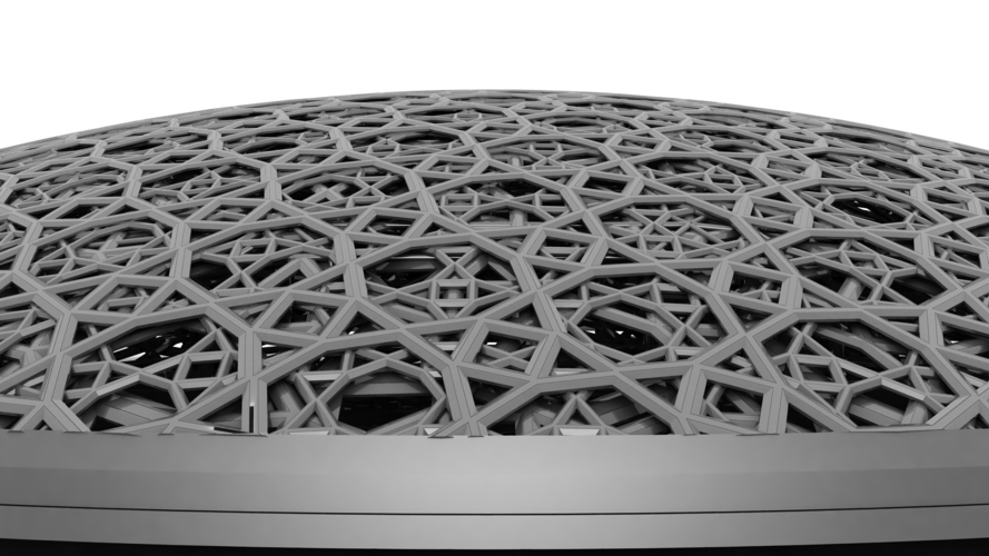 Louvre Abu Dhabi Dome 3D Print 538582