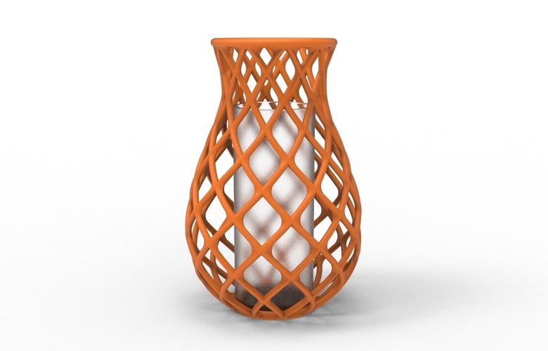 intertwining line vase 3D Print 538604