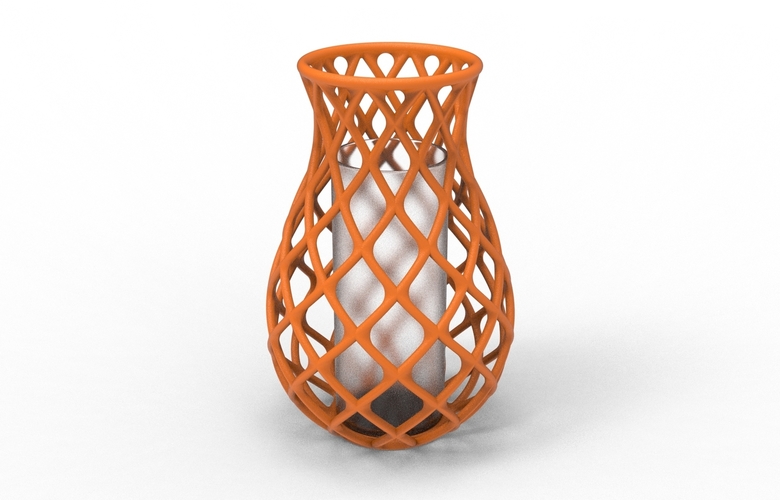 intertwining line vase 3D Print 538605