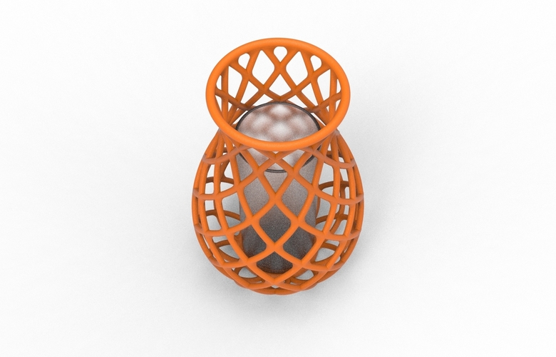 intertwining line vase 3D Print 538607