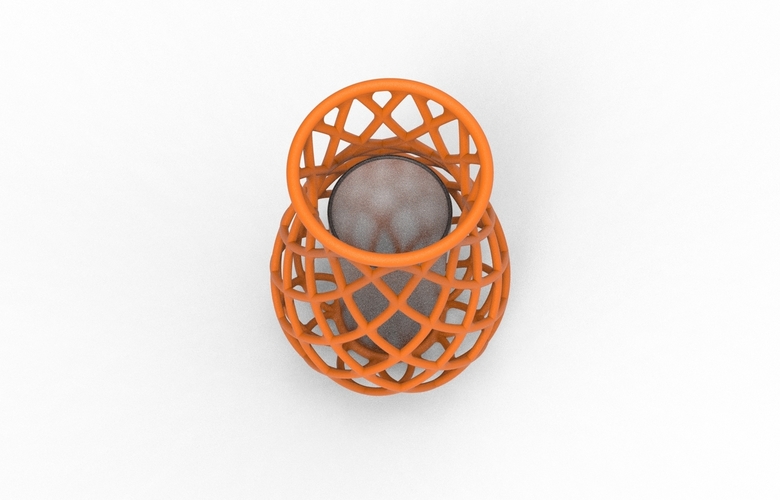 intertwining line vase 3D Print 538608