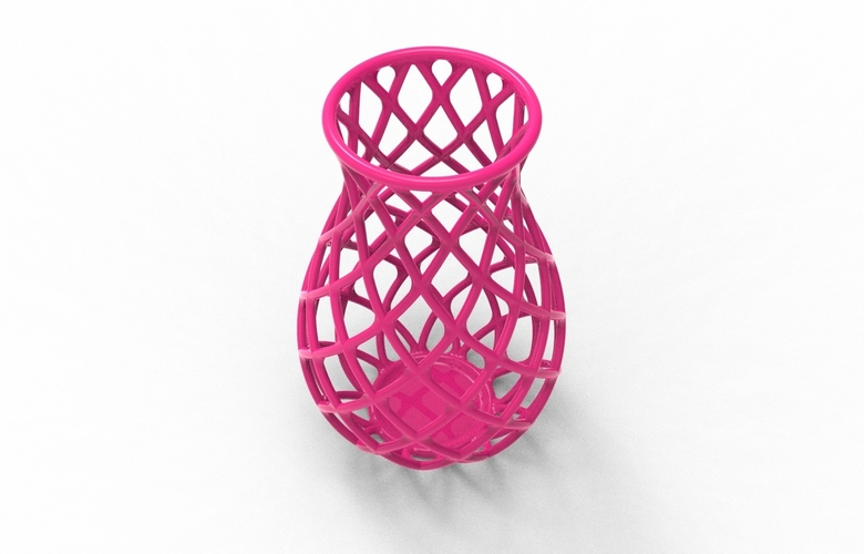 intertwining line vase 3D Print 538616