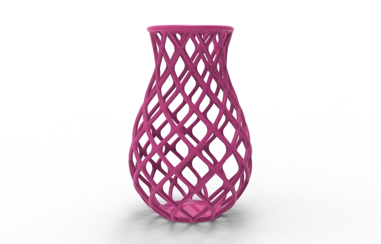 intertwining line vase 3D Print 538617