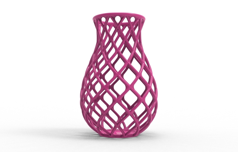 intertwining line vase 3D Print 538618