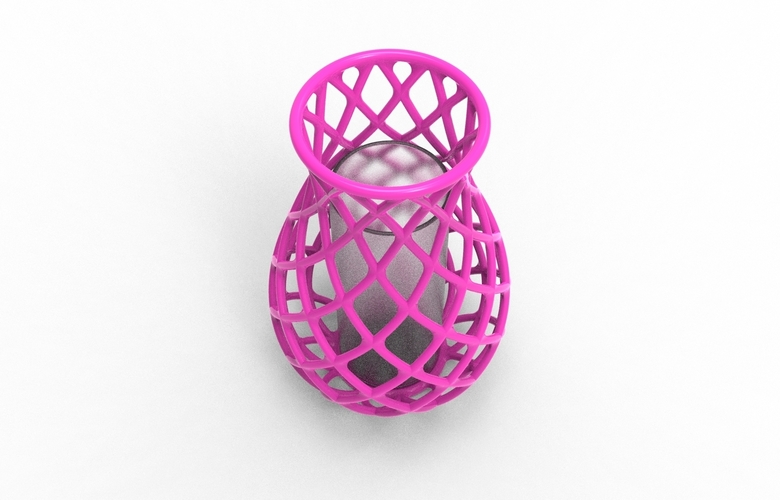 intertwining line vase 3D Print 538621