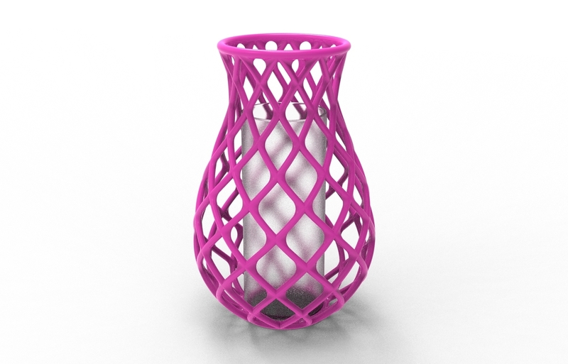 intertwining line vase