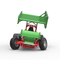 Vintage Winged Sprint car while turning 1:25 - Thumbnail 6