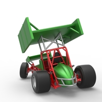 Vintage Winged Sprint car while turning 1:25 - Thumbnail 13