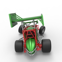 Vintage Winged Sprint car while turning 1:25 - Thumbnail 16