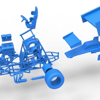 Vintage Winged Sprint car while turning 1:25 - Thumbnail 17