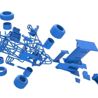 Vintage Winged Sprint car while turning 1:25 - Thumbnail 18