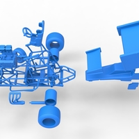 Vintage Winged Sprint car while turning 1:25 - Thumbnail 21