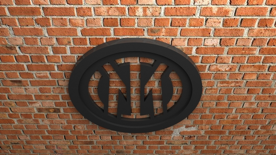 Inter Milan New Logo 3D Print 538727