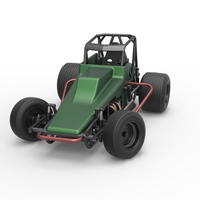 Vintage Sprint car while turning 1:25 - Thumbnail 1