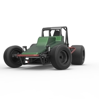 Vintage Sprint car while turning 1:25 - Thumbnail 2