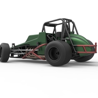 Vintage Sprint car while turning 1:25 - Thumbnail 13