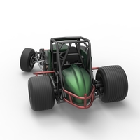 Vintage Sprint car while turning 1:25 - Thumbnail 14