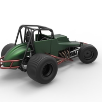 Vintage Sprint car while turning 1:25 - Thumbnail 18