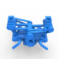 Flat 4 engine with double supercharger 1:25 - Thumbnail 4