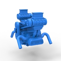 Flat 4 engine with double supercharger 1:25 - Thumbnail 6