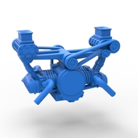 Flat 4 engine with double supercharger 1:25 - Thumbnail 10