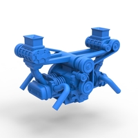 Flat 4 engine with double supercharger 1:25 - Thumbnail 14